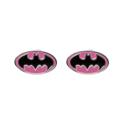 DC Comics Pink Batman Logo Earrings - Sallyrose