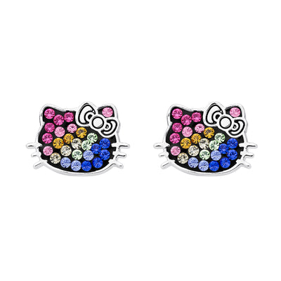 Hello Kitty Rainbow Sparkle Stud Earrings