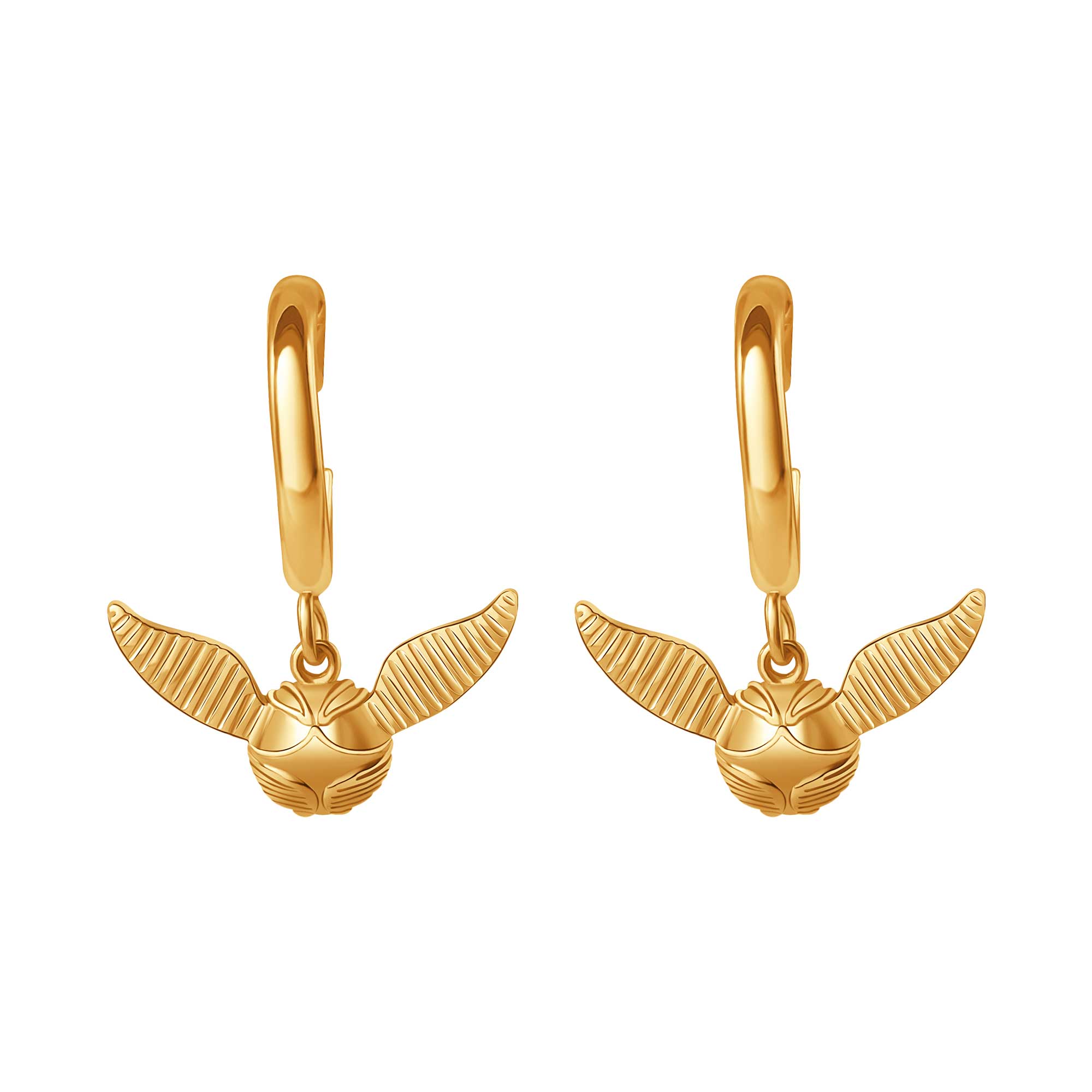 Harry Potter Golden Snitch Huggie Earrings