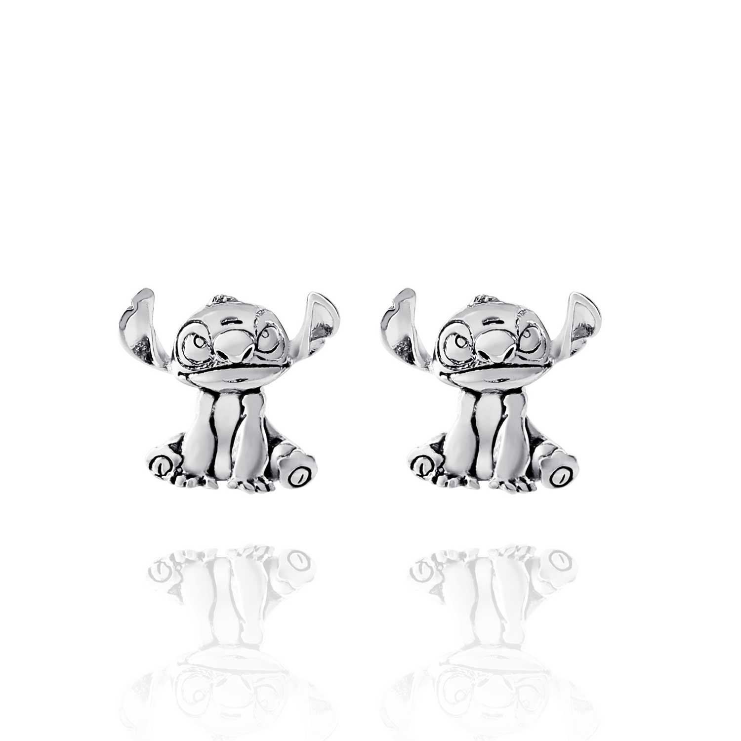 Disney Lilo and Stitch Silver Stud Earrings