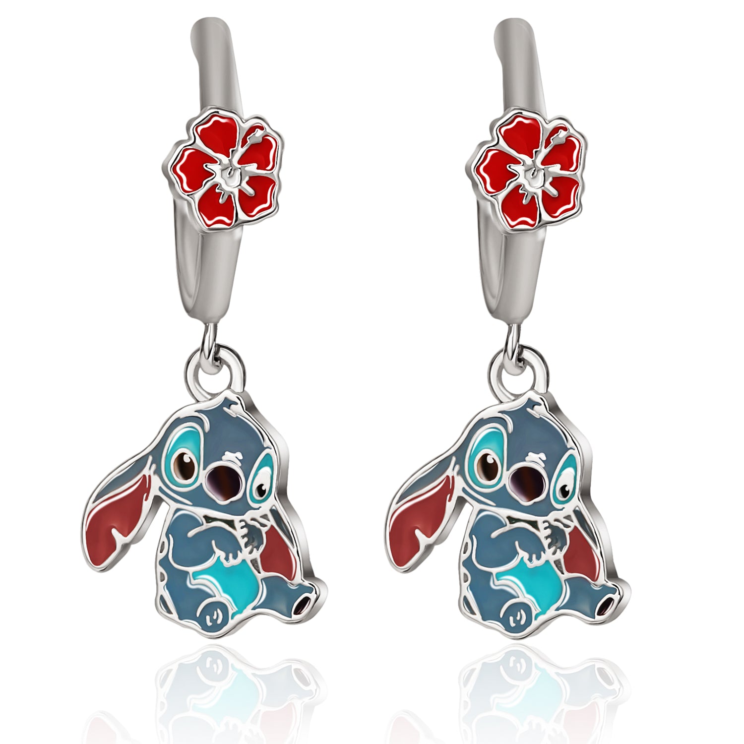 Silver Stitch Hoop Earrings from Disney's Lilo & Stitch