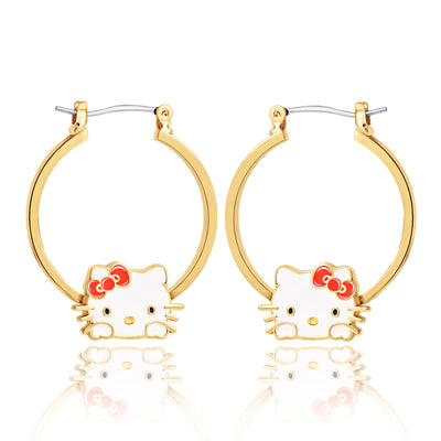 Hello Kitty Fashion Hoop Earrings