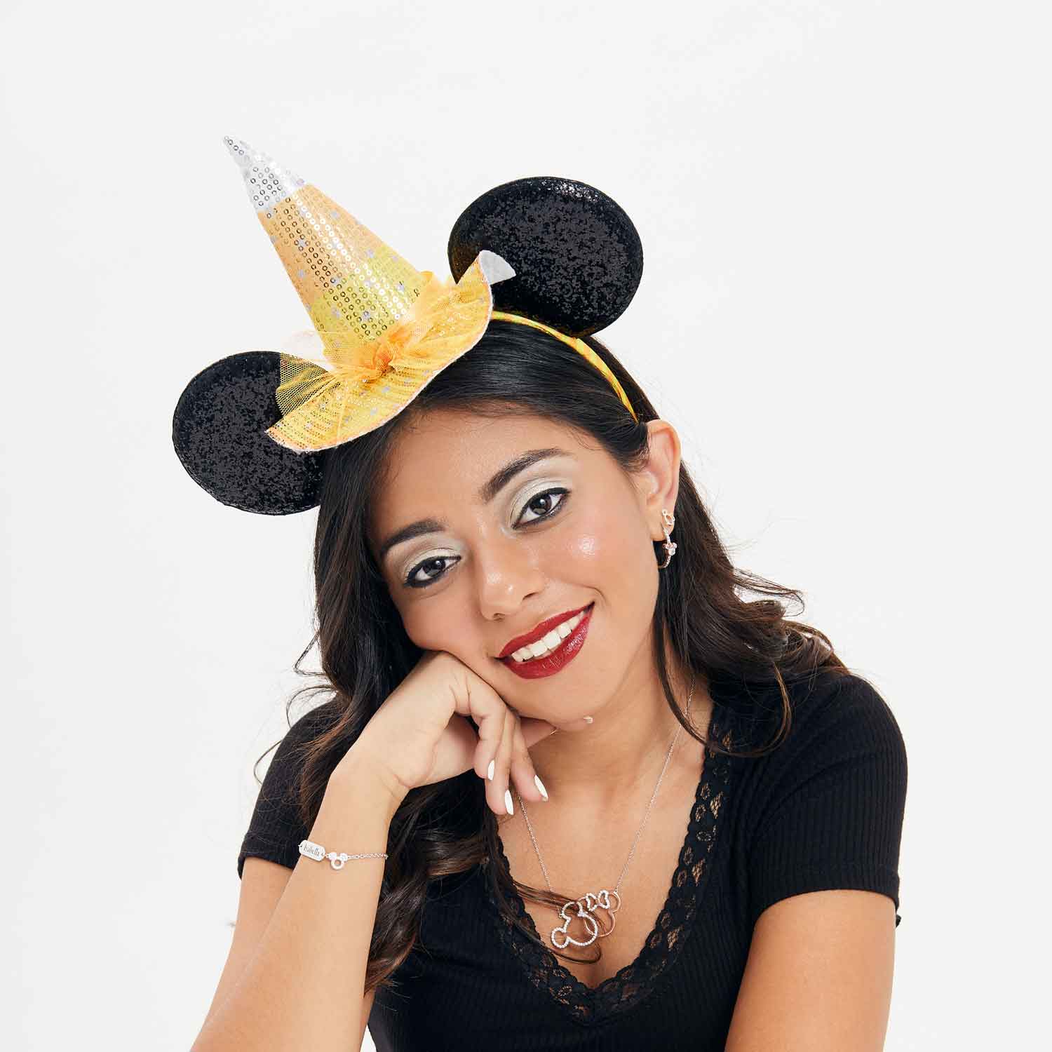 Disney Mickey and Minnie Mouse Ears Headband Set