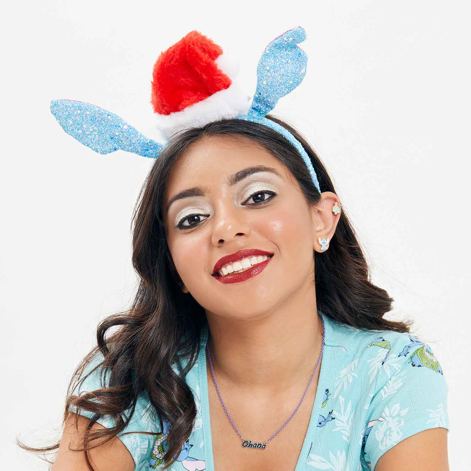 Disney Stitch Christmas Hat Headband