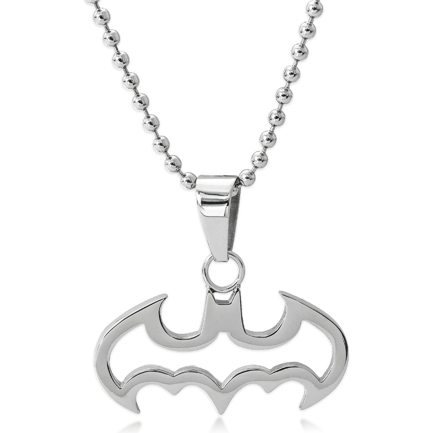 DC Comics Batman Silver Logo Necklace - Sallyrose