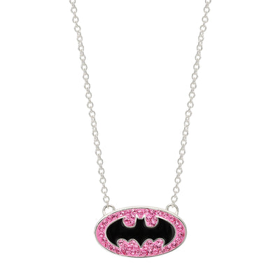 DC Comics Pink Batman Logo Necklace - Sallyrose