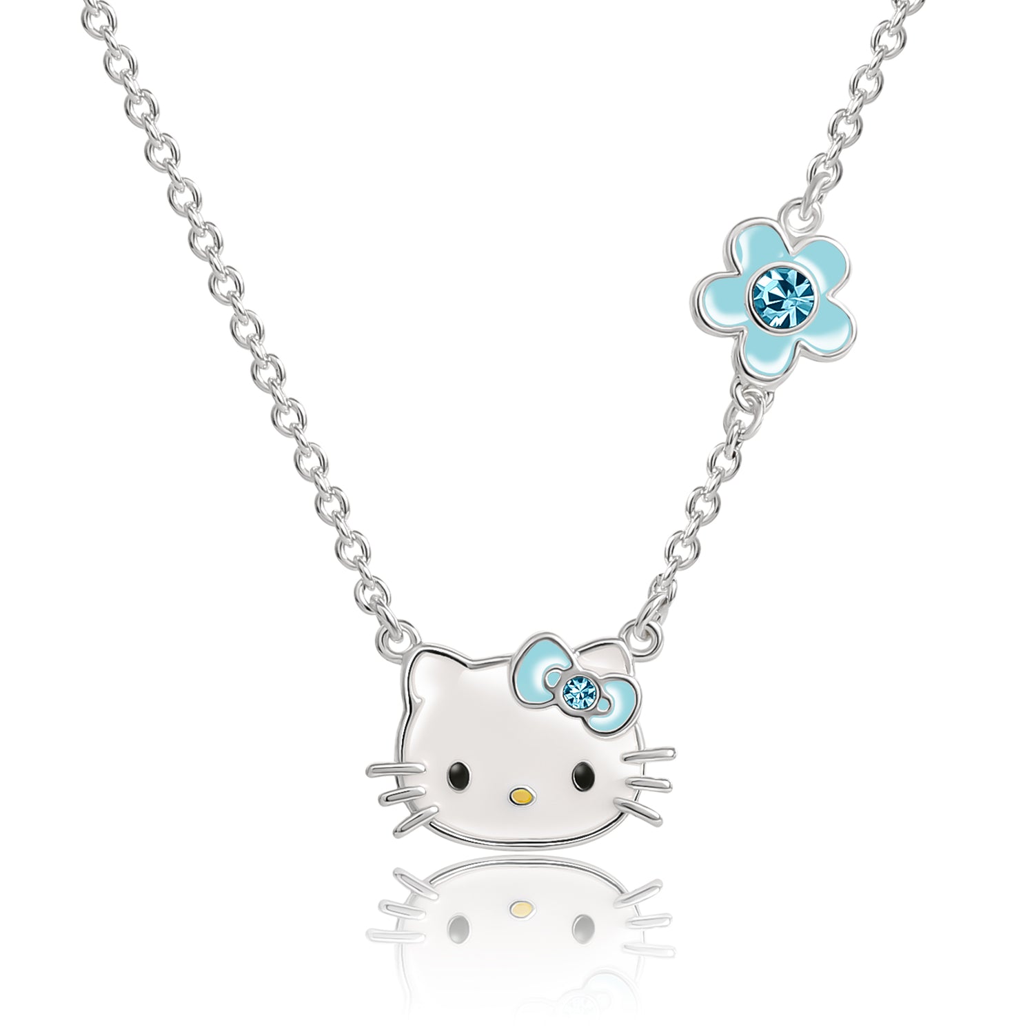 Hello Kitty Swarovski Strawberry Pendant Necklace – Kitty Collection