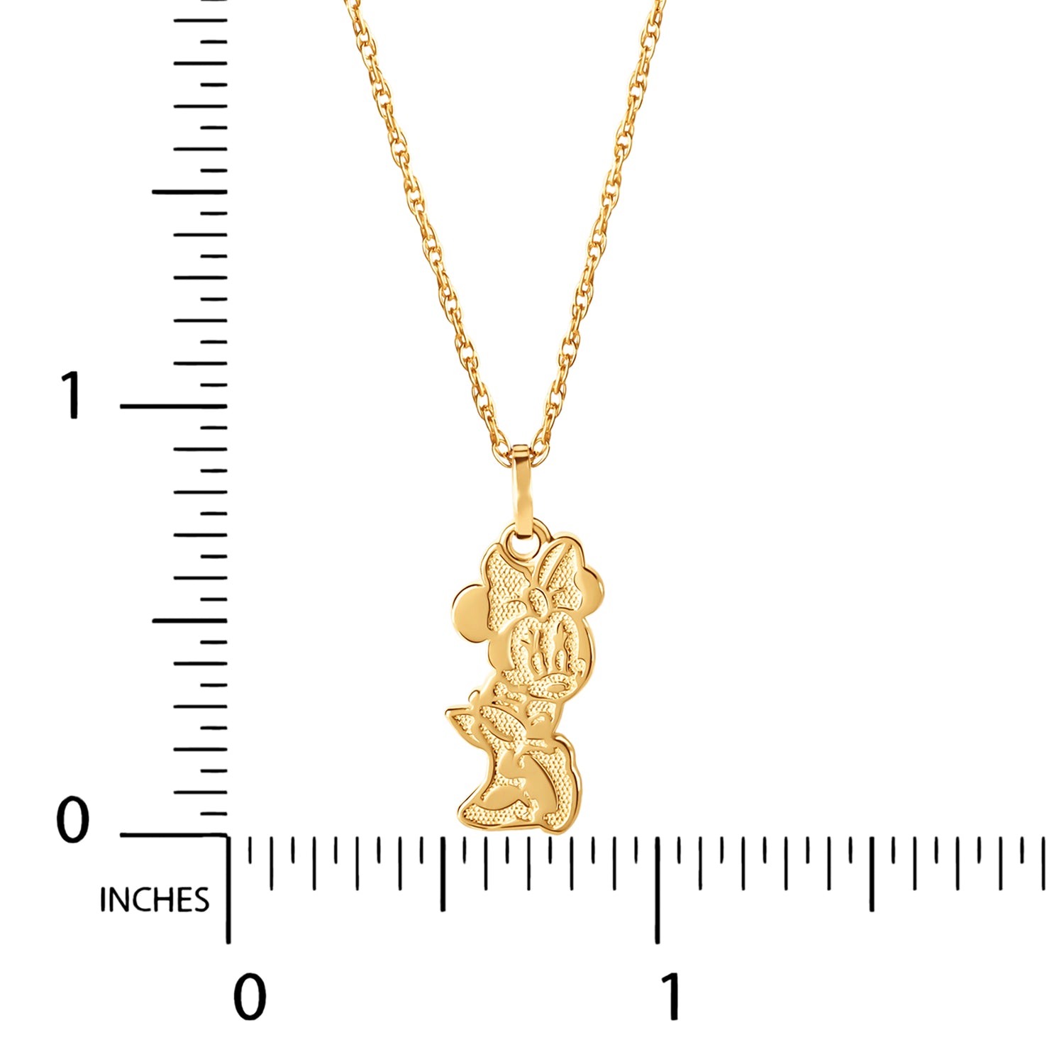 Disney 14K Gold Minnie Mouse Pendant Necklace