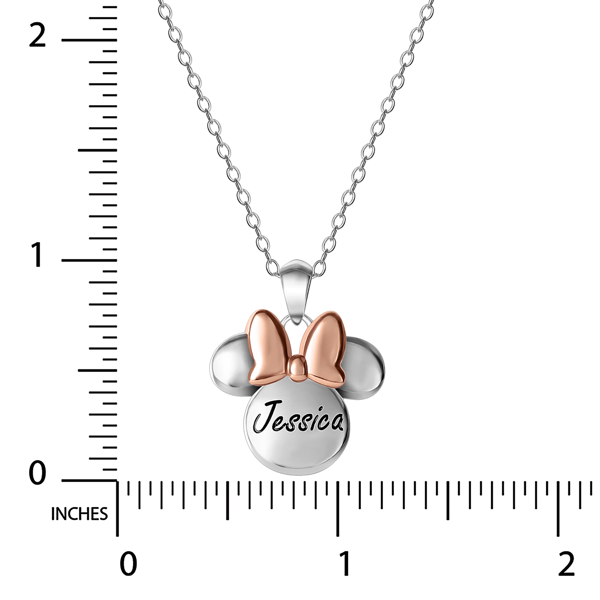Disney Minnie Mouse Engraved Name Necklace