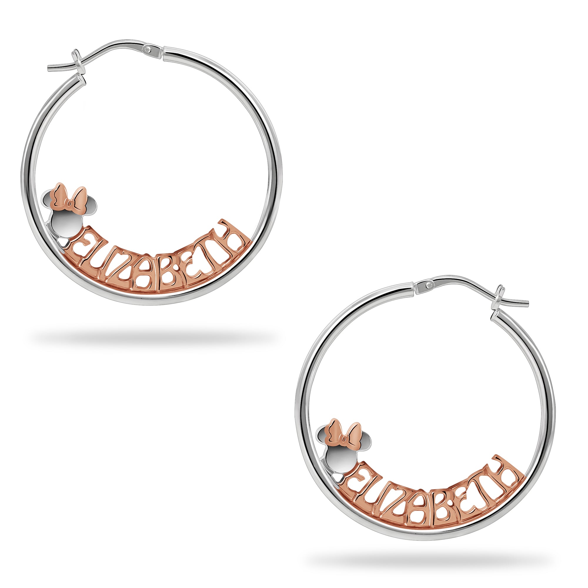 Disney Minnie Mouse Name Hoop Earrings