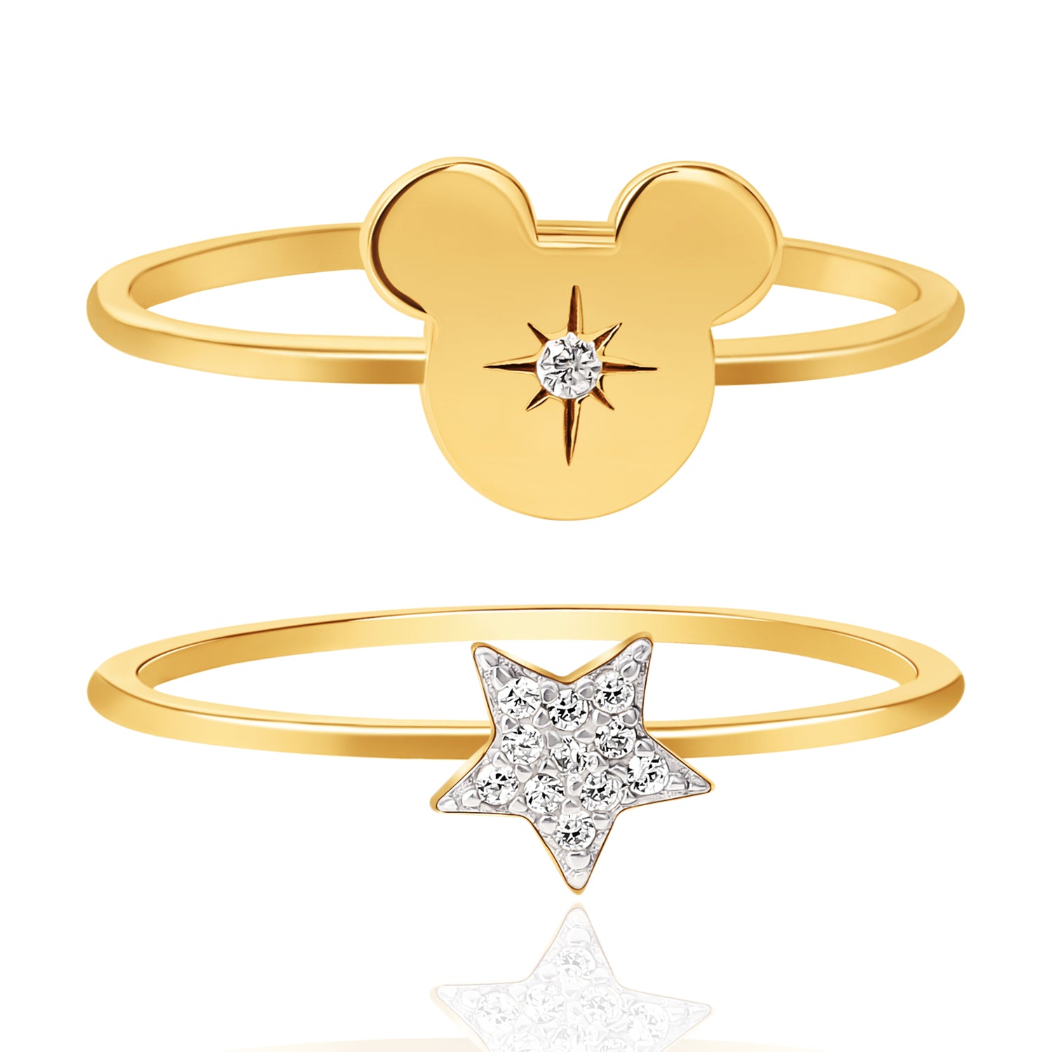 Minnie Ring Minnie Mouse Birthstone Earrings 10K Gold Stud | Sally Rose