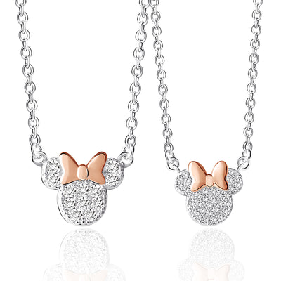 Disney Mother and Daughter Minnie Mouse Necklace Set
