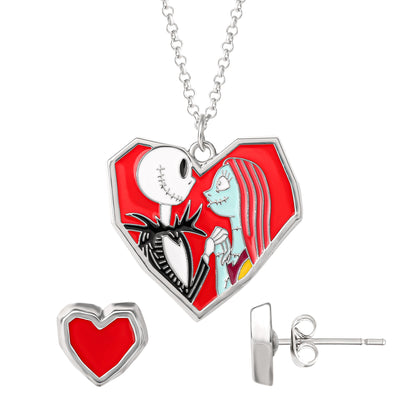 Disney The Nightmare Before Christmas Earring and Necklace Set
