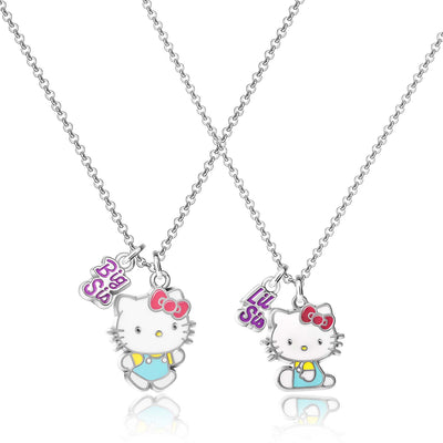 Hello Kitty Big Sis and Lil Sis Sister Necklace Set