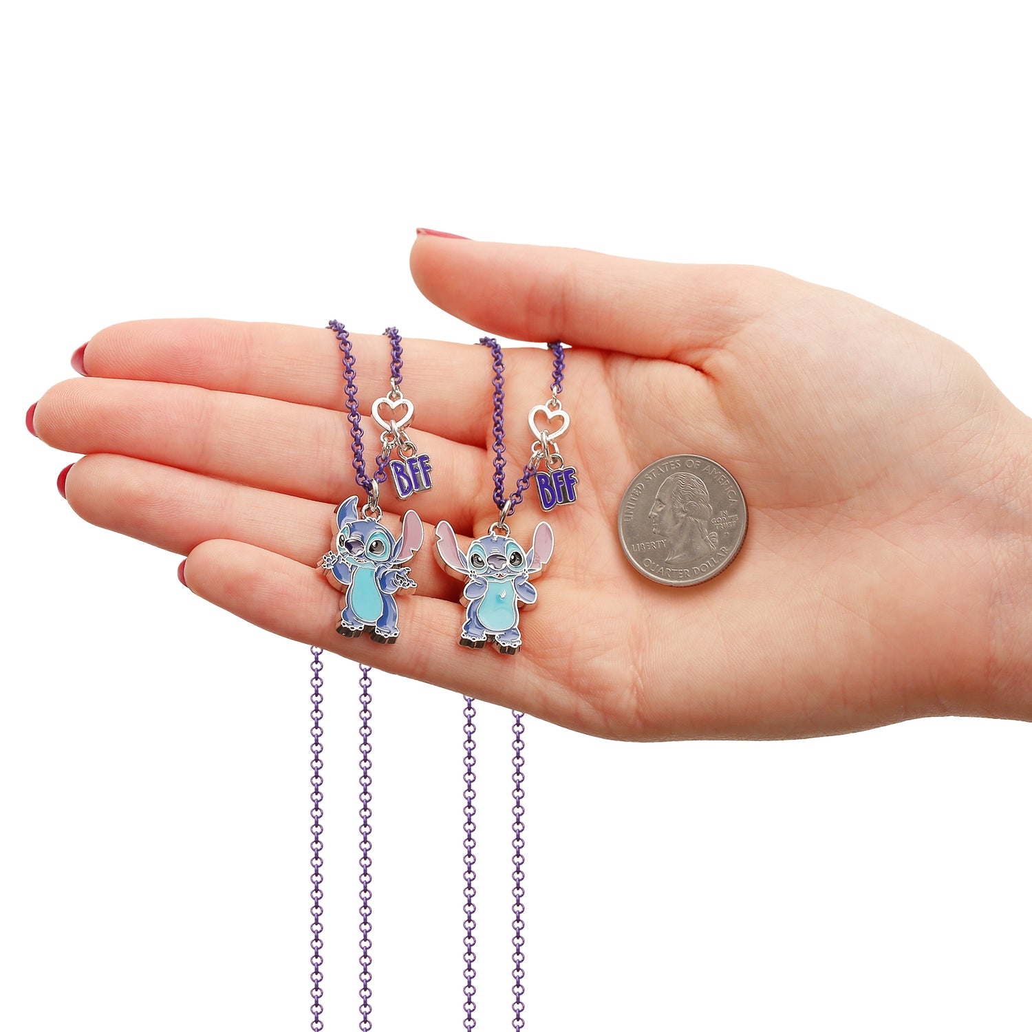 Disney Lilo & Stitch Girls BFF Necklace Set of 2- Best Friends Necklaces  with BFF and Stitch Charm- Stitch Jewelry - Walmart.com