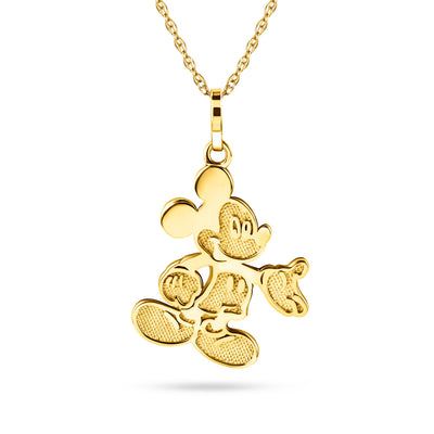 Disney Mickey 14K Gold Mouse Pendant Necklace