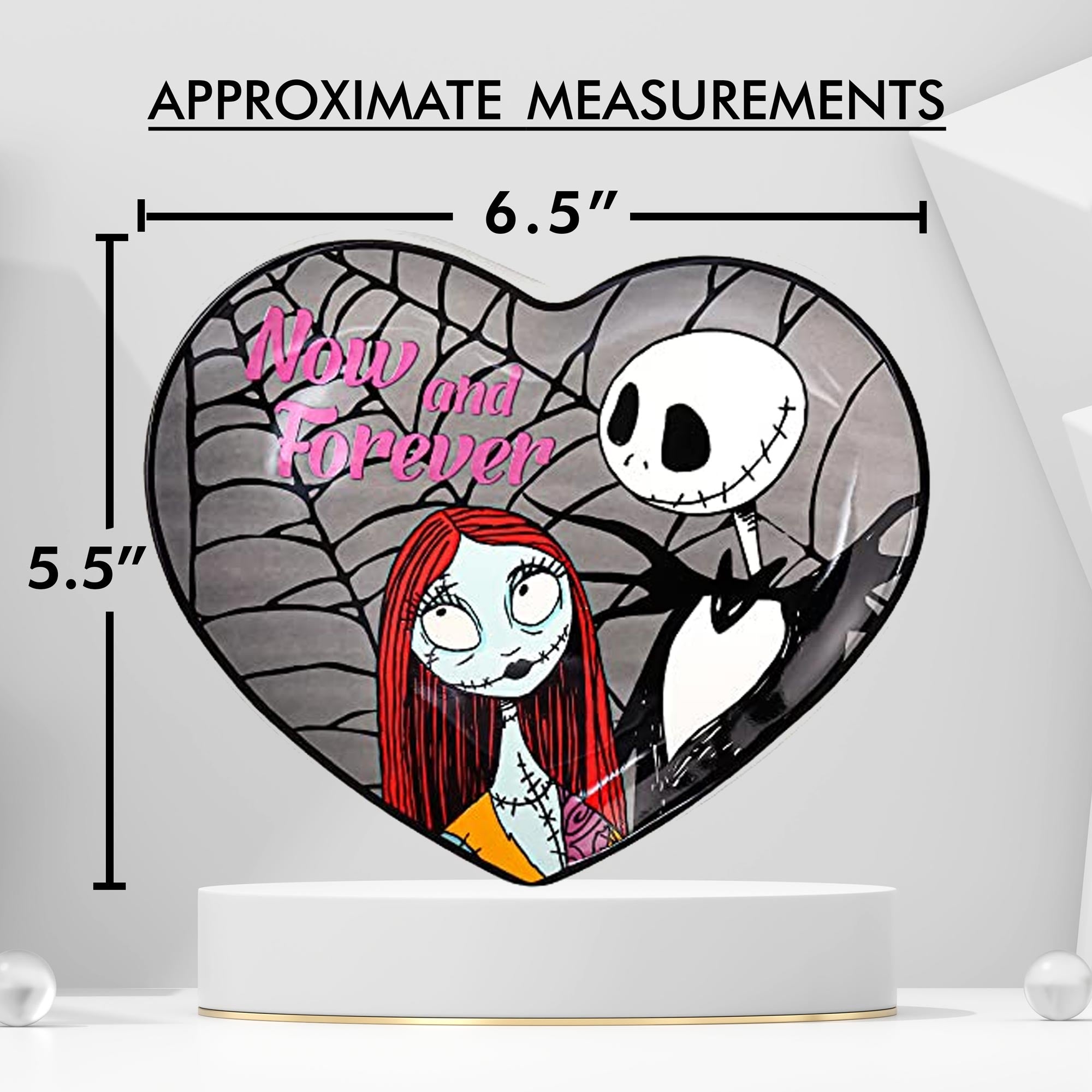 The Nightmare Before Christmas Jack and Sally Trinket Tray