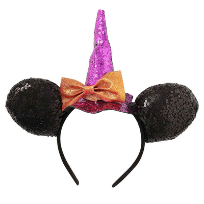 Disney Minnie Mouse Witch Hat Halloween Headband
