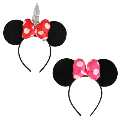 Disney 2 Piece Minnie Mouse Ears Headband Set