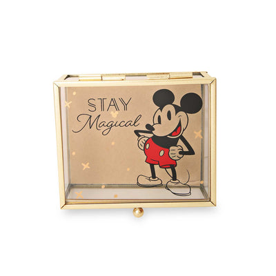 Disney Mickey Mouse "Stay Magical" Glass Box