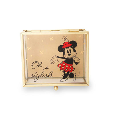 Disney Minnie Mouse "Oh So Stylish" Glass Box