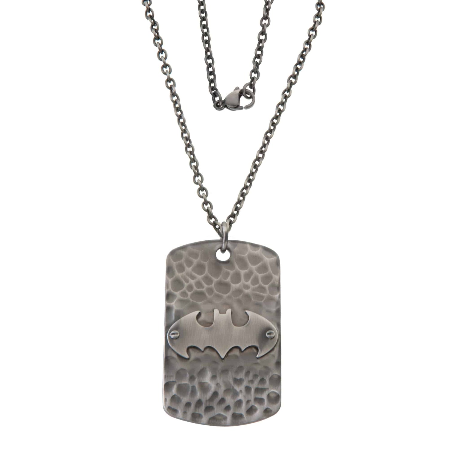 DC Comics Batman Stainless Steel Dog Tag Pendant Necklace - Sallyrose
