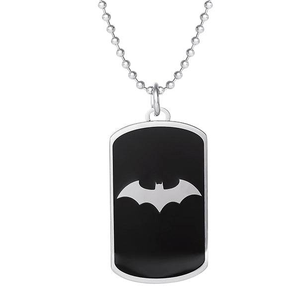 DC Comics Batman Stainless Steel Dog Tag Pendant Necklace - Sallyrose