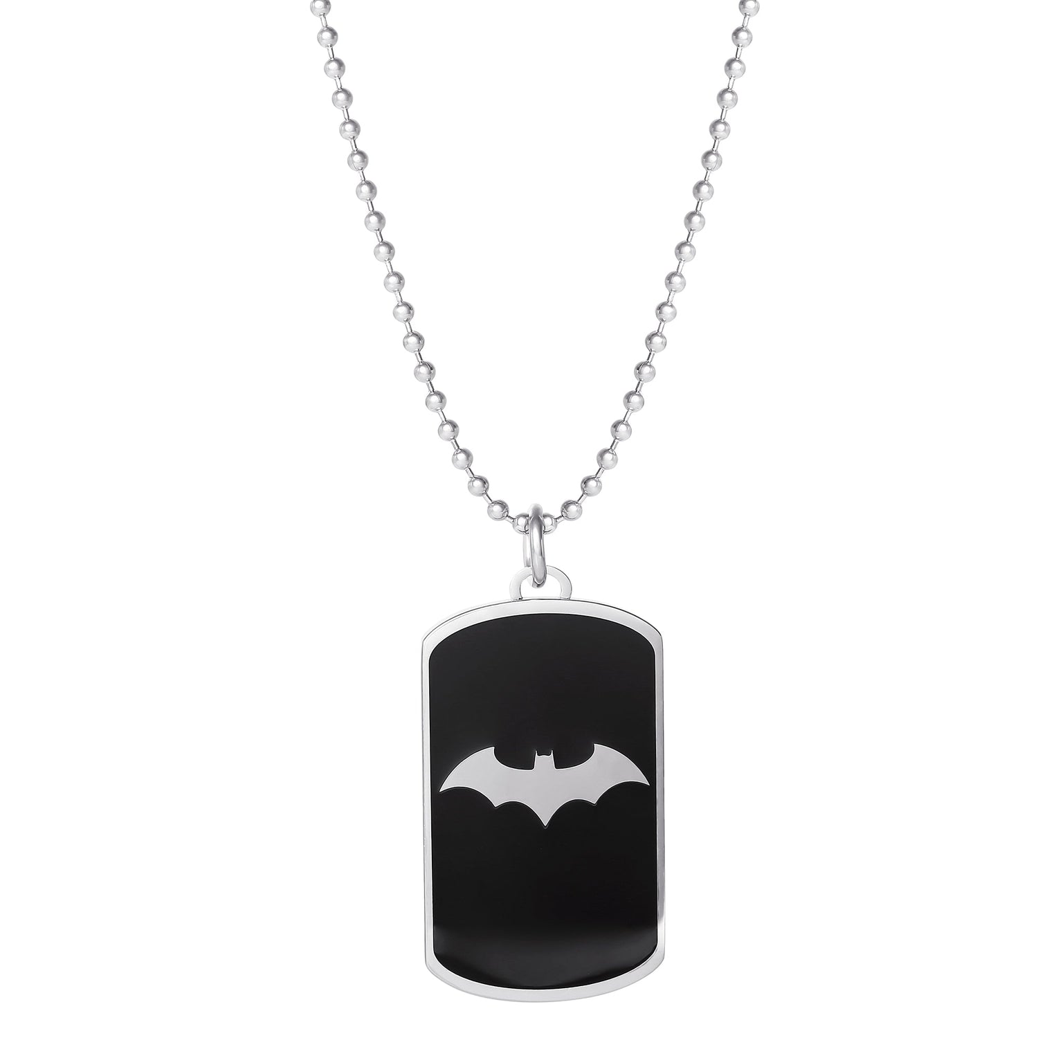 DC Comics Batman Stainless Steel Dog Tag Pendant Necklace - Sallyrose