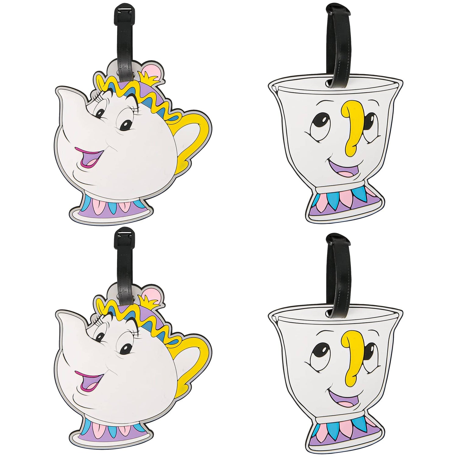 Disney Beauty & The Beast Chip and Mrs. Potts Luggage Tags - Sallyrose