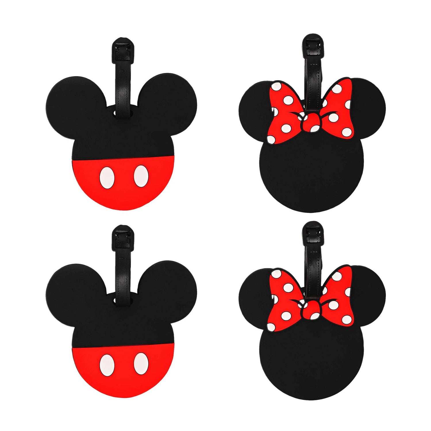 Disney Mickey and Minnie Mouse PVC Luggage Tags - Sallyrose