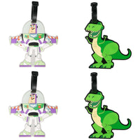 Disney Toy Story Buzz Lightyear and Rex PVC Luggage Tags - Sallyrose