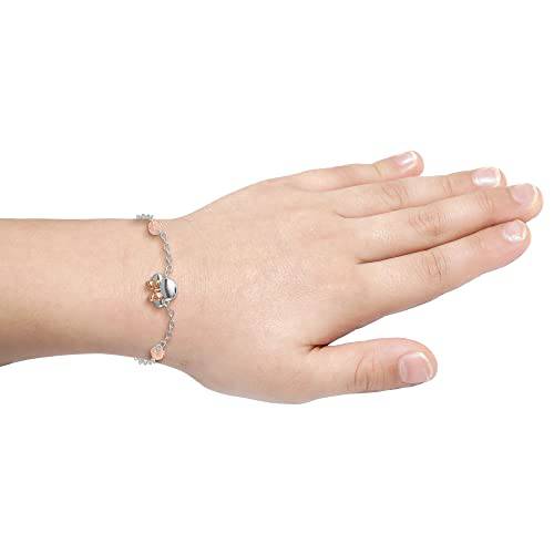 Disney Minnie Mouse Sterling Silver Bead Station Bracelet - Sallyrose