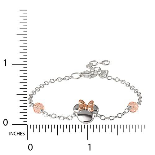 Disney Minnie Mouse Sterling Silver Bead Station Bracelet - Sallyrose