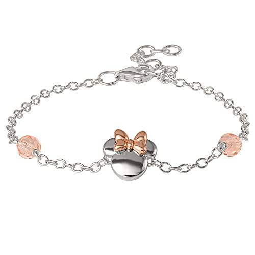 Disney Minnie Mouse Sterling Silver Bead Station Bracelet - Sallyrose
