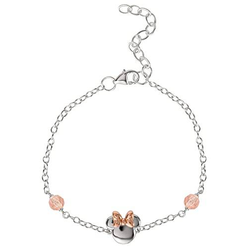 Disney Minnie Mouse Sterling Silver Bead Station Bracelet - Sallyrose