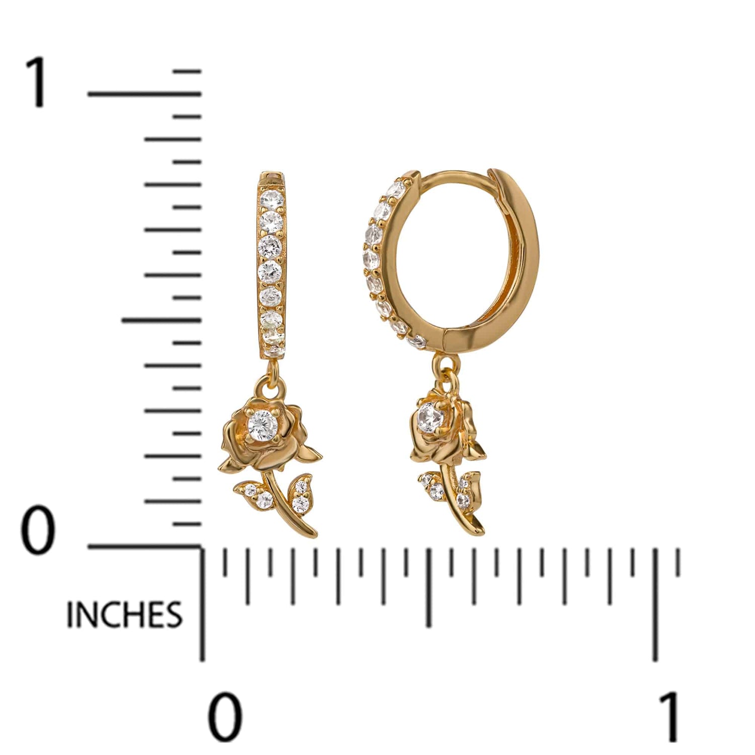 Beauty and the Beast Sterling Silver Eternity Hoop Earrings - Sallyrose