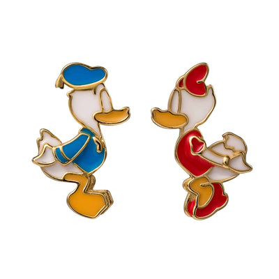Disney Classics Donald & Daisy Sterling Silver Mismatched Earrings - Sallyrose