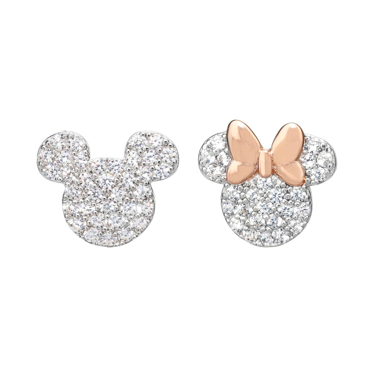 Disney Mickey & Minnie Mismatched Sterling Silver Earrings - Sallyrose