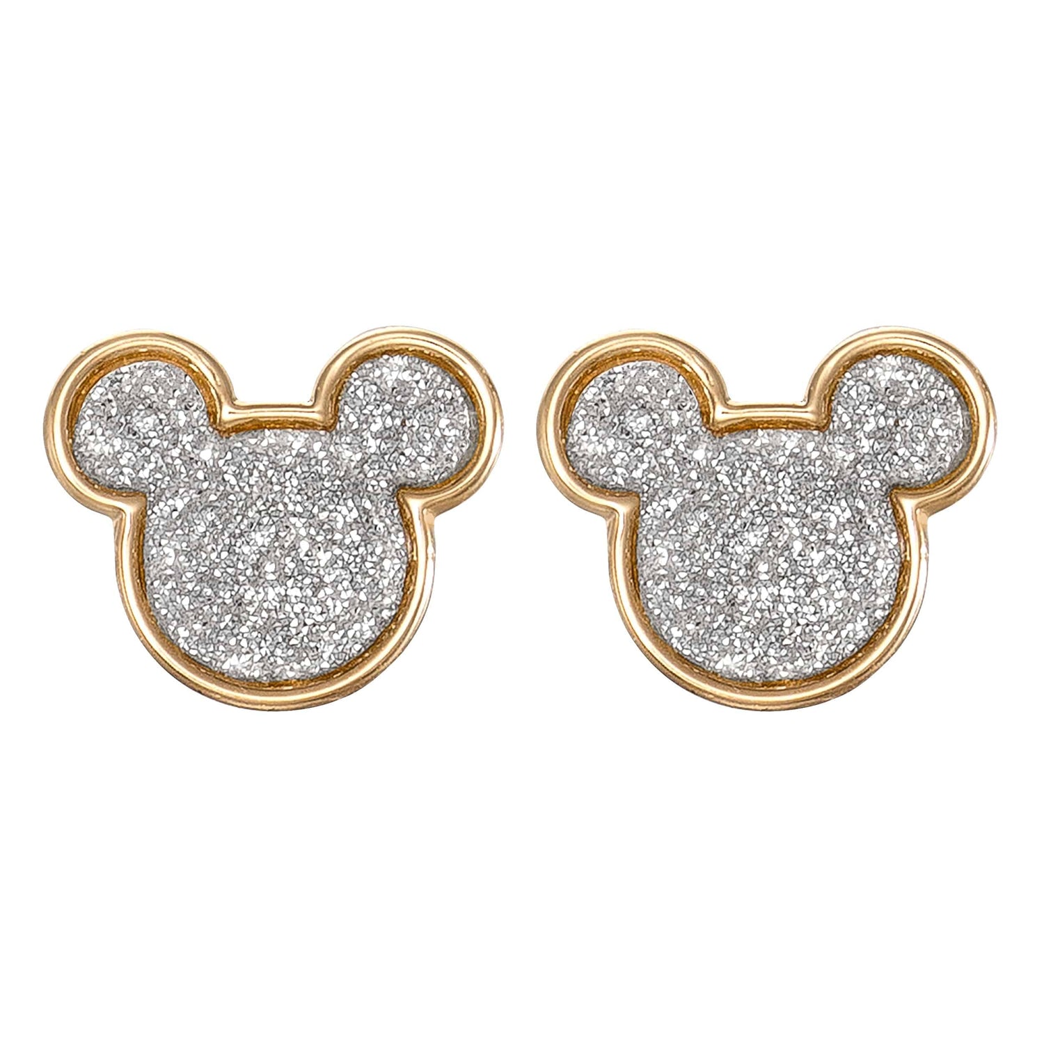 Disney Mickey Mouse 14K Gold Sparkle Earrings - Sallyrose