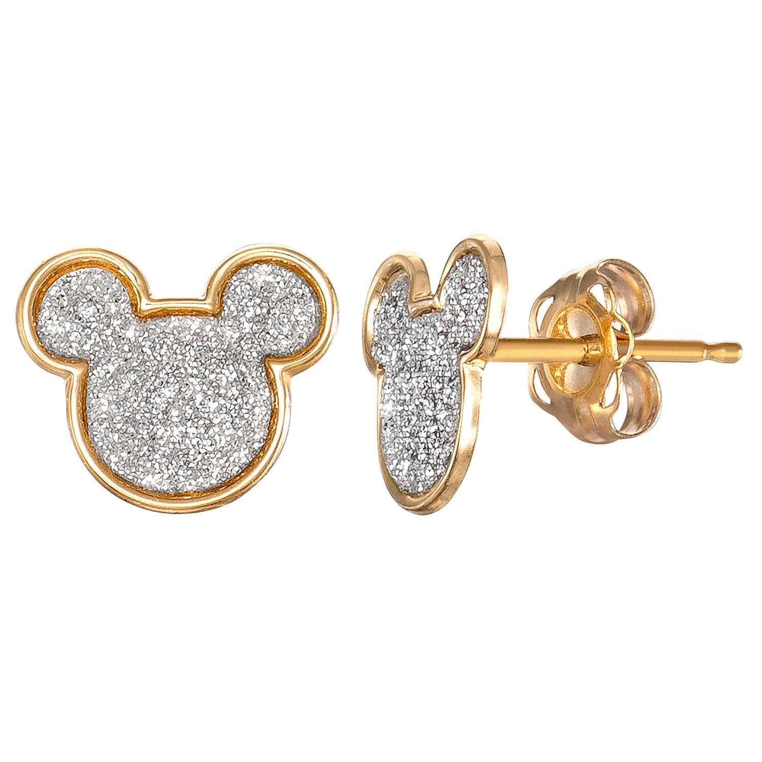 Disney Mickey Mouse 14K Gold Sparkle Earrings - Sallyrose