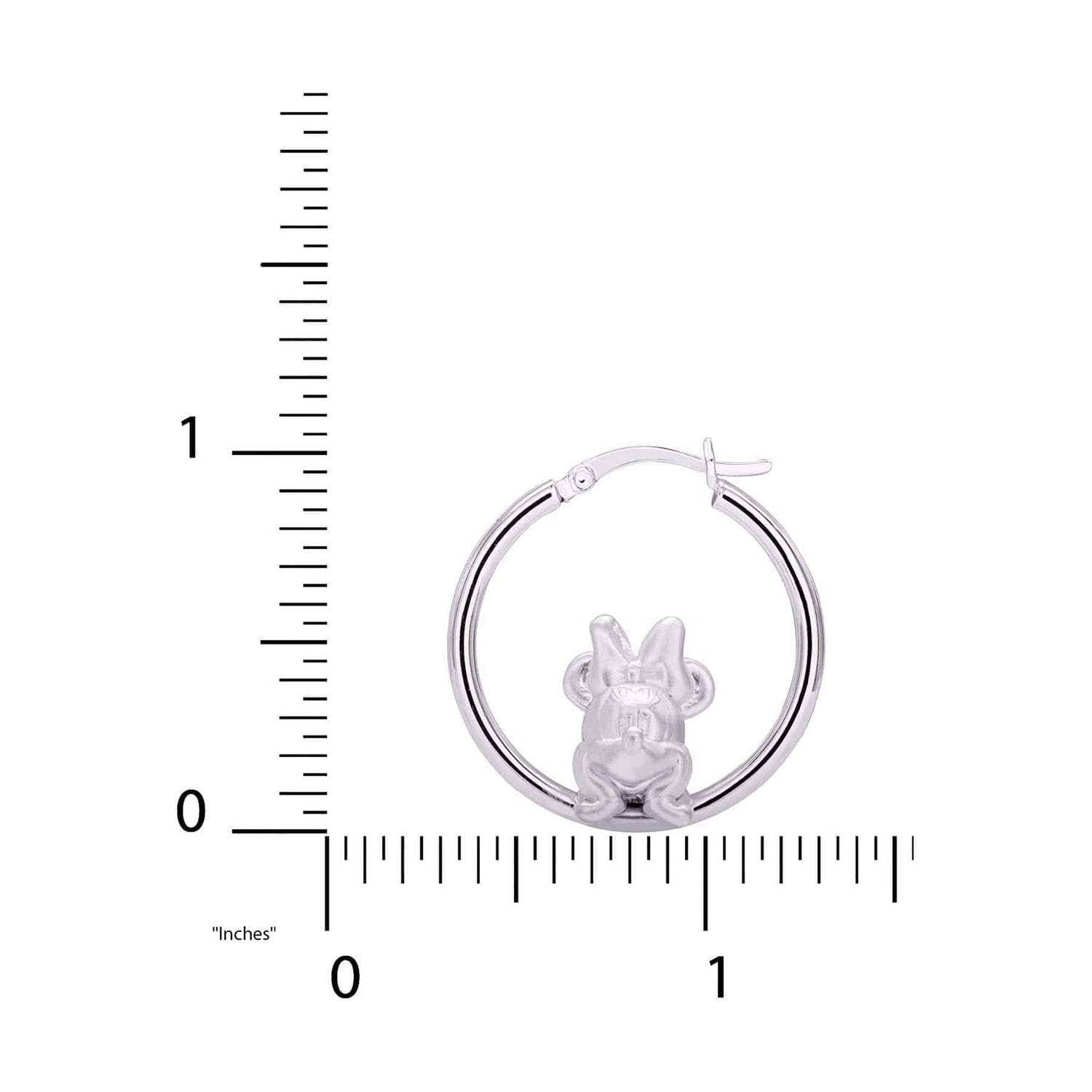 Disney Mickey Mouse  Sterling Silver Hoop Earrings - Sallyrose