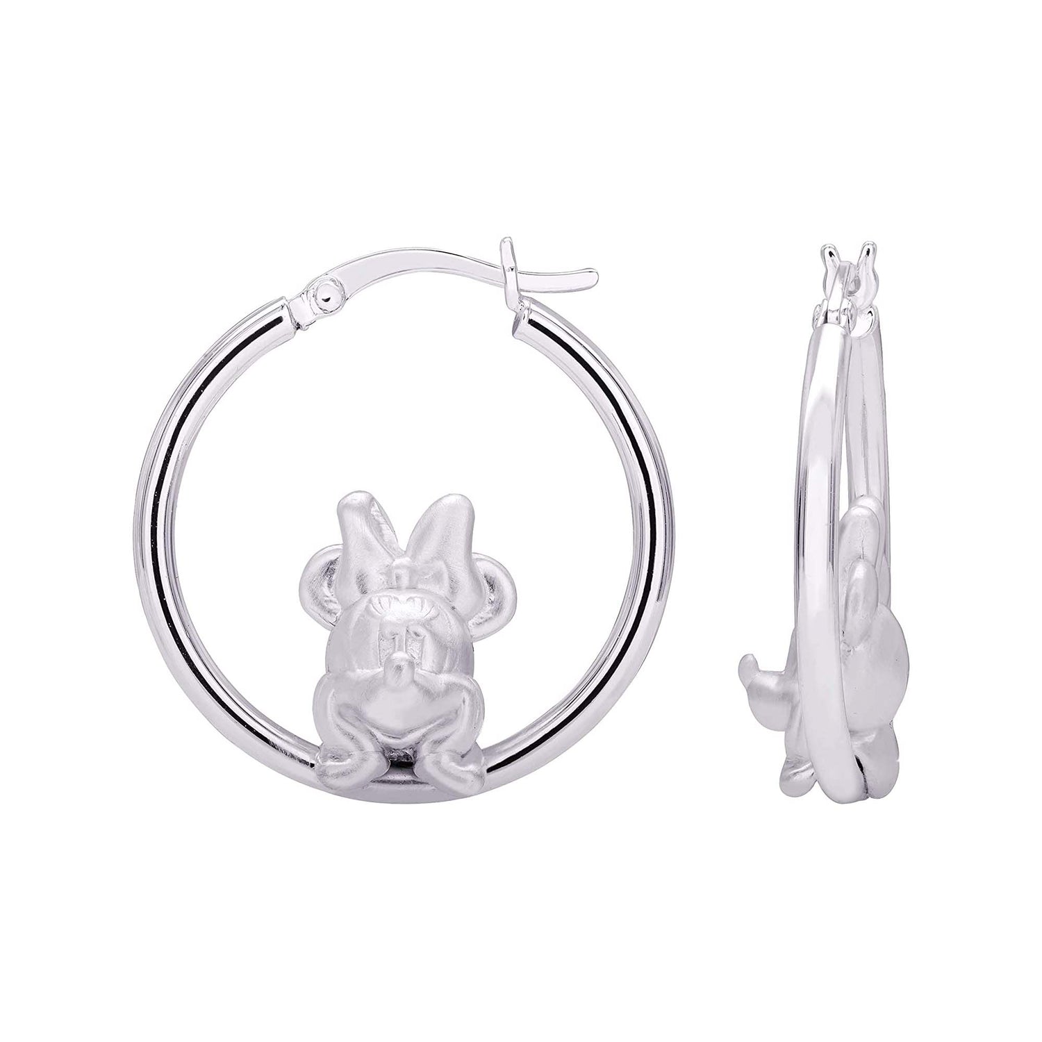 Disney Mickey Mouse  Sterling Silver Hoop Earrings - Sallyrose