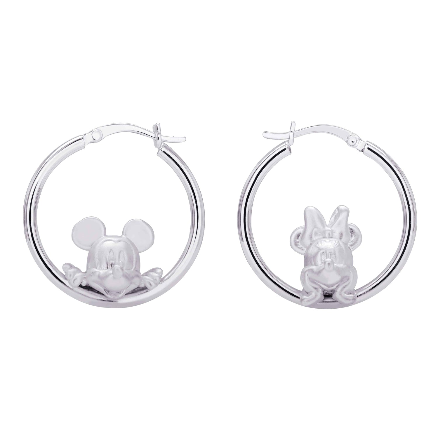 Disney Mickey Mouse  Sterling Silver Hoop Earrings - Sallyrose