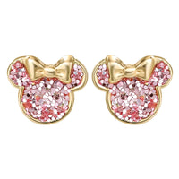 Disney Minnie Mouse 14K Gold Statement Earrings - Sallyrose