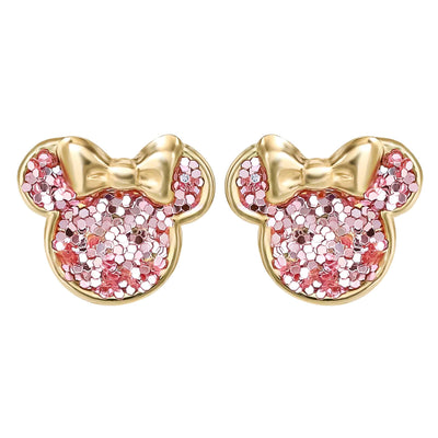Disney Minnie Mouse 14K Gold Statement Earrings - Sallyrose