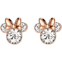 Disney Minnie Mouse Sterling Silver Pink Bow Earrings - Sallyrose