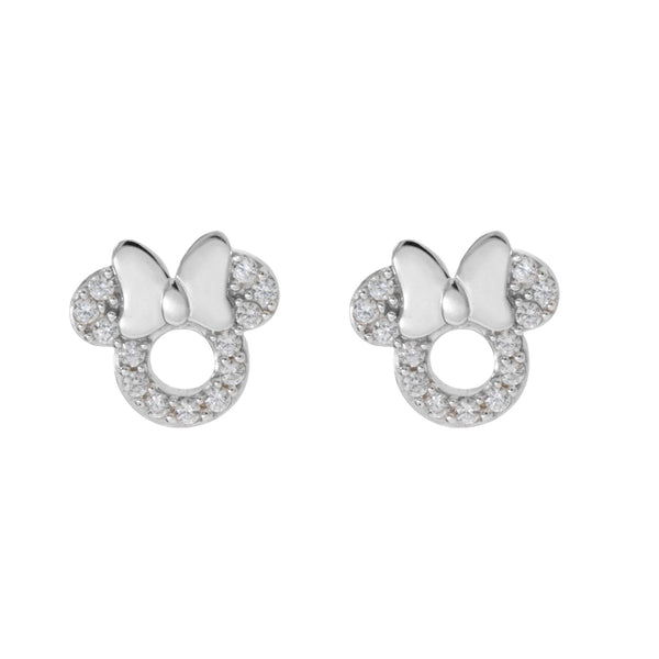 Disney Mickey or Minnie Diamond Stud Earrings, 14K - QVC.com