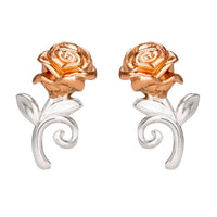 Disney Princess Beauty and the Beast Sterling Silver Rose Earrings - Sallyrose