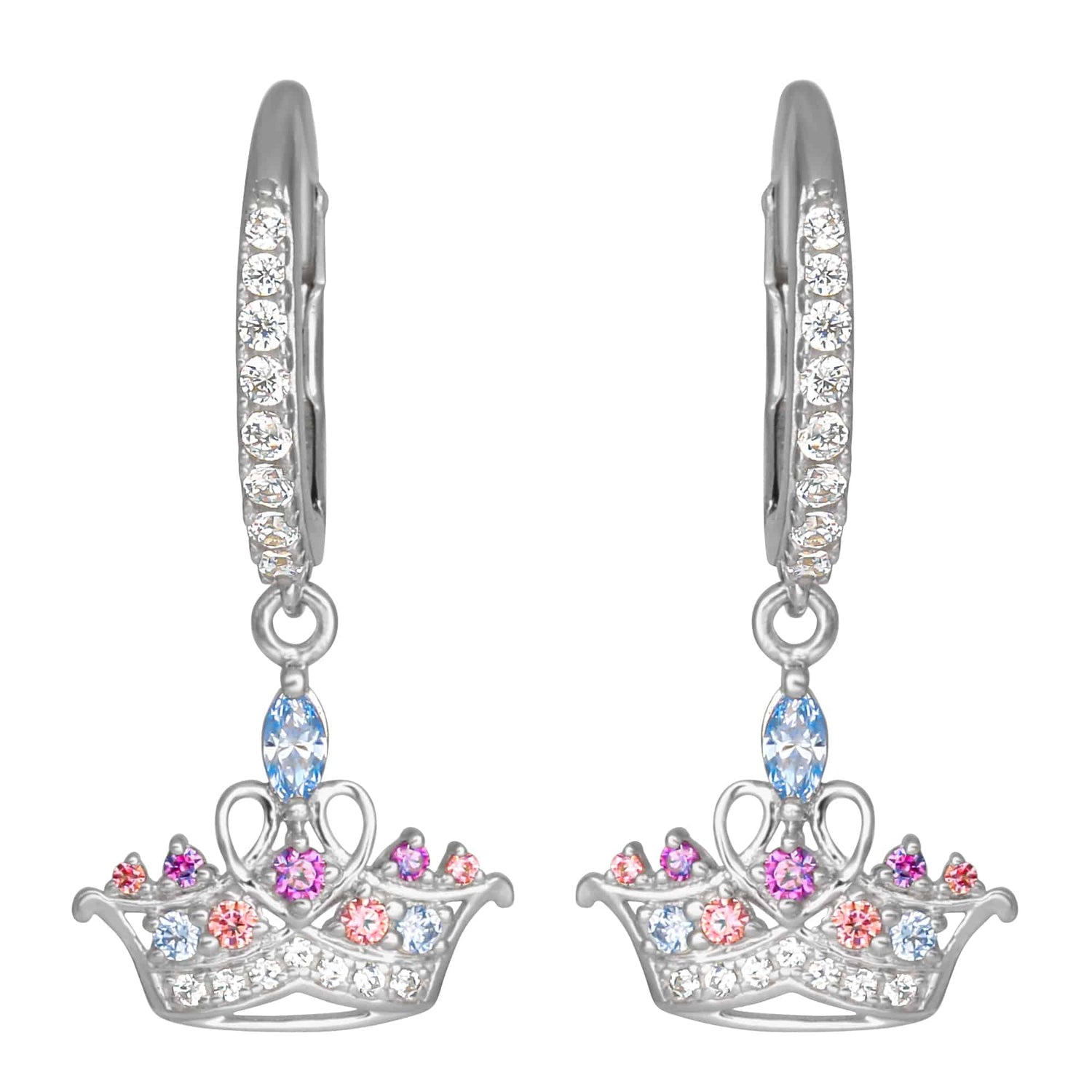 Disney Princess Sterling Silver Huggie Hoop Earrings - Sallyrose