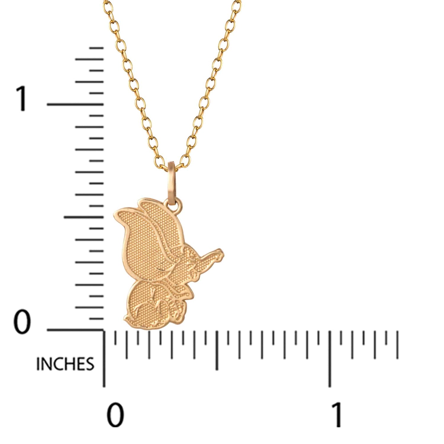 10K Yellow Gold Disney Classic Dumbo Necklace - Sallyrose